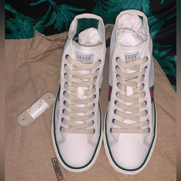 GUCCI TENNIS WEB NET SNEAKERS - Picture 2 of 4